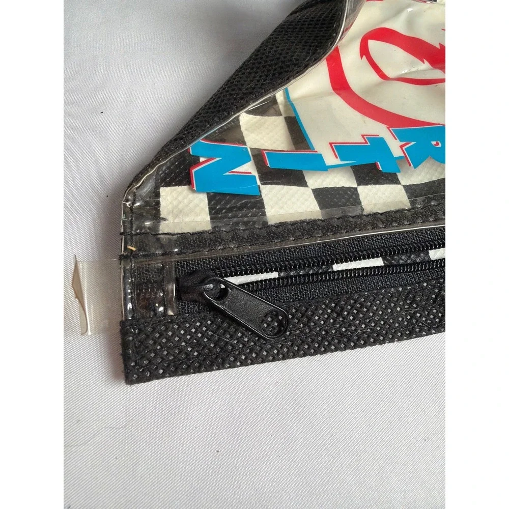Vintage Mark Martin NASCAR Pencil Pouch Unisex OS Black White Good
